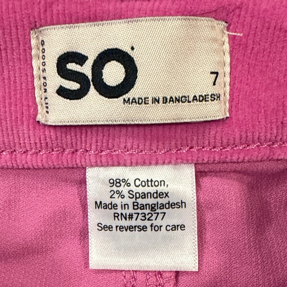 SO Pink Button-Front Kids Skirt - Picture 3 of 6